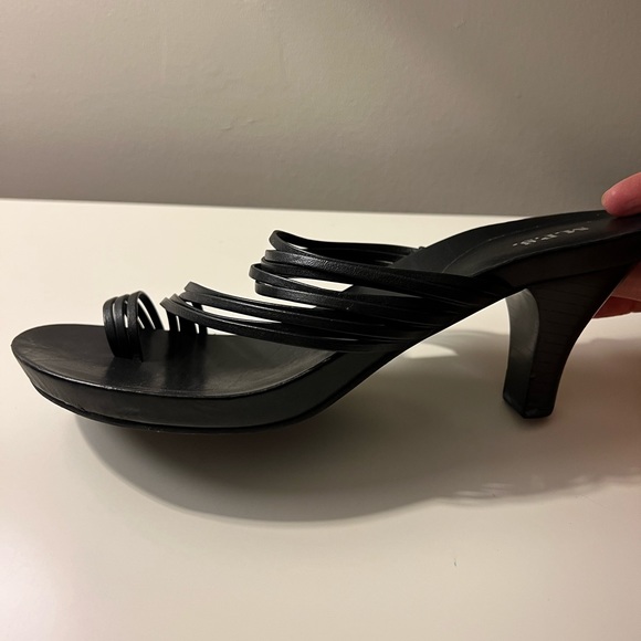 M.P.S. Bandit Black heeled sandals size 9 - Picture 4 of 5